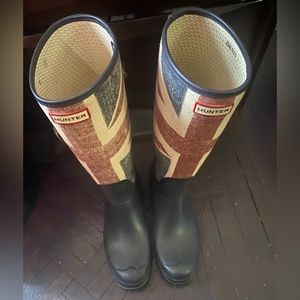Hunter Union Jack rain boots